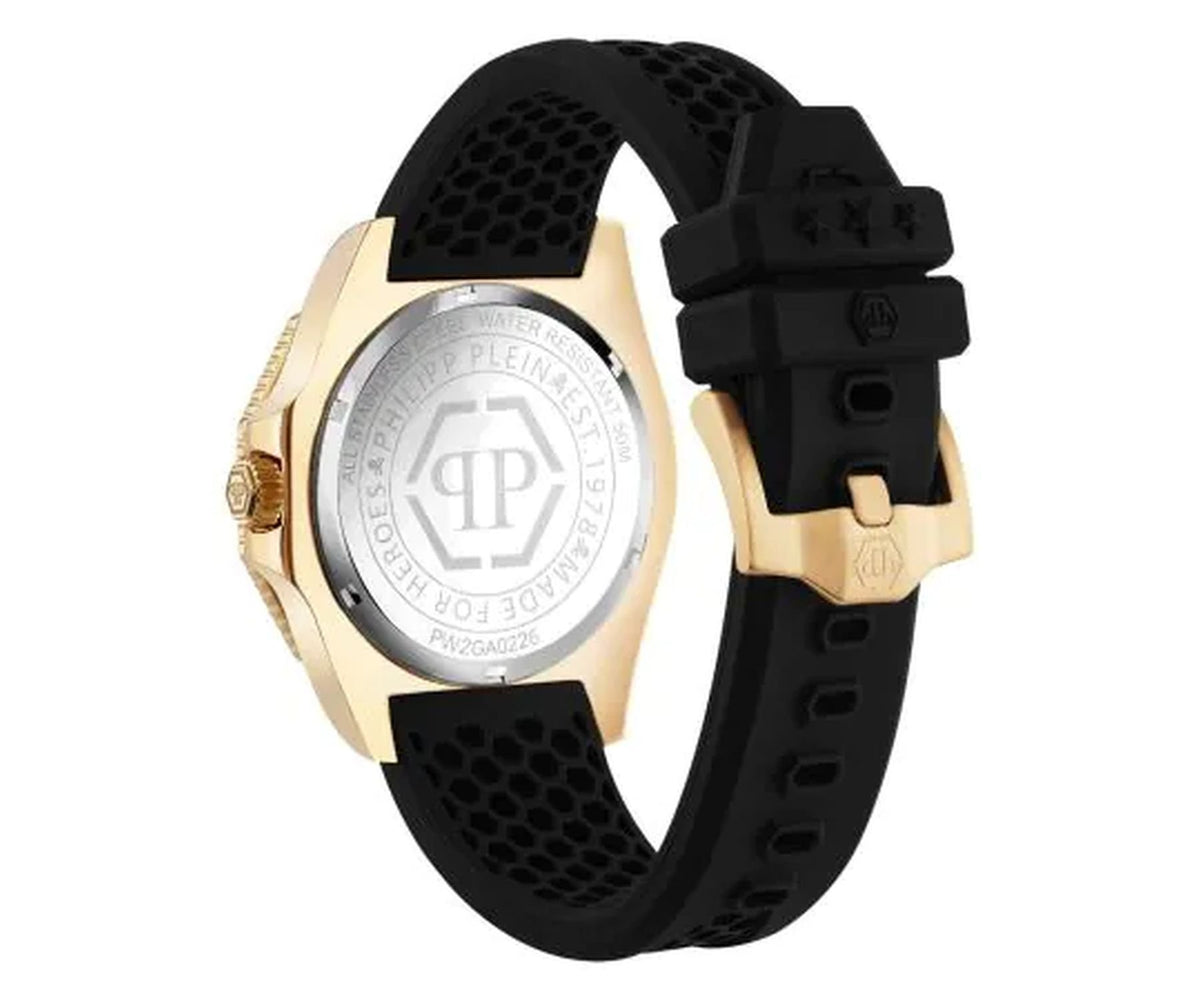 Philipp Plein Armbanduhr Unisex Aquastorm Gold Schwarz PW2GA0226
