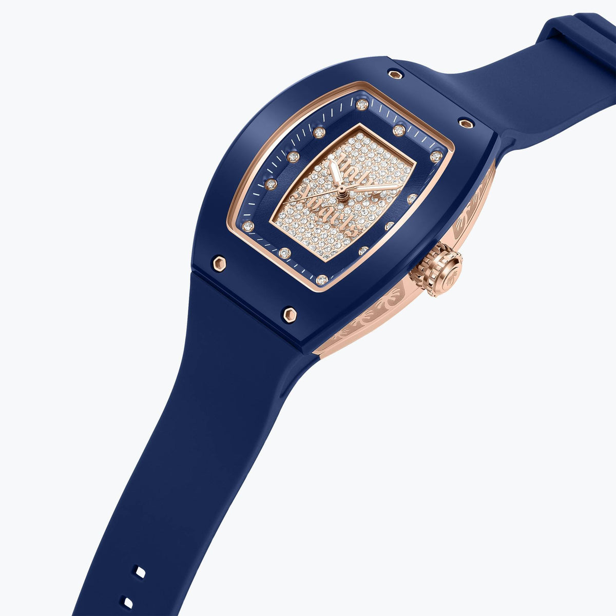 Palm Angels Armbanduhr Damen Alta Blau Roségold PMWLM0002503
