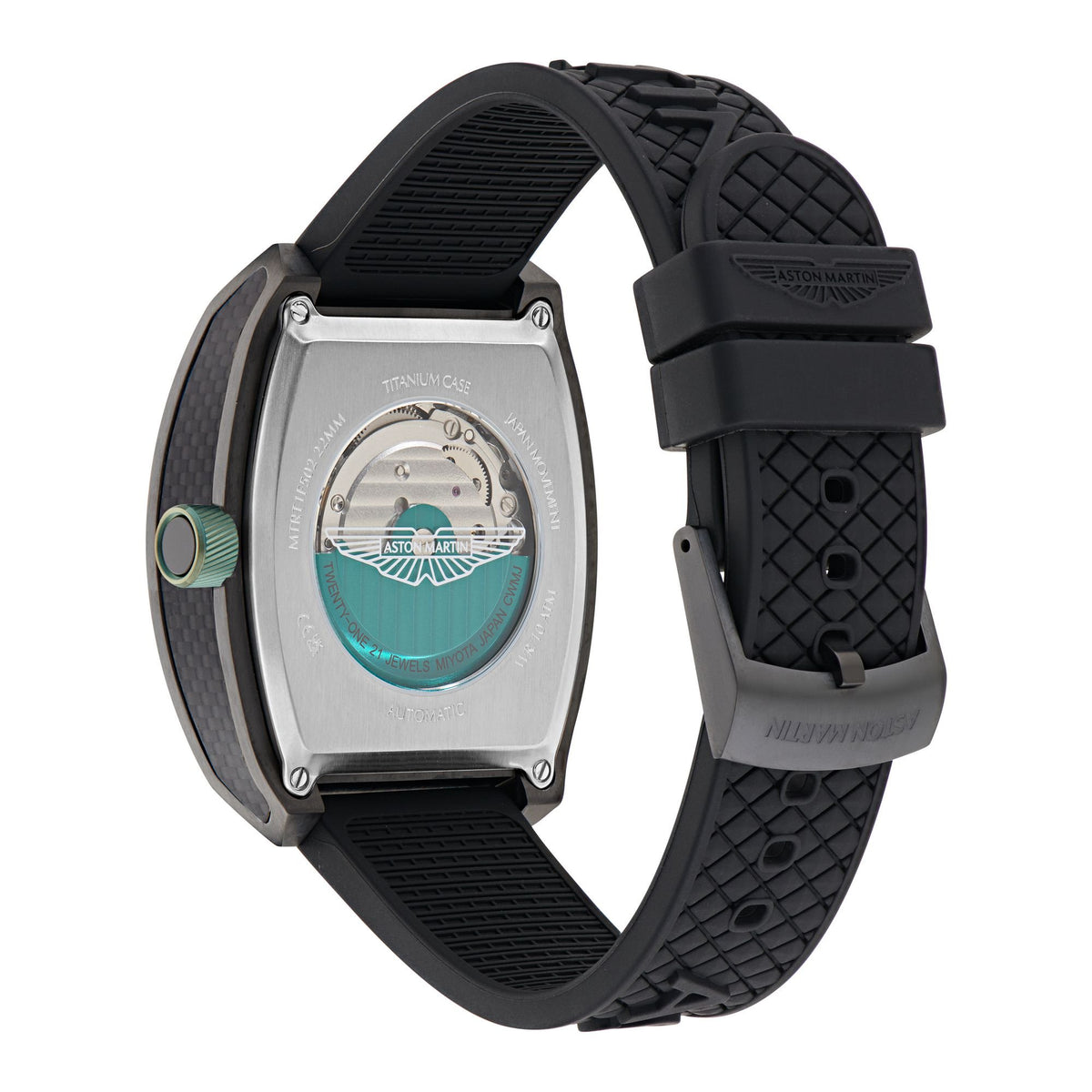 Aston Martin AML Thrill MTRT1F502 Herren Automatik 41 mm Grün/Silikonband