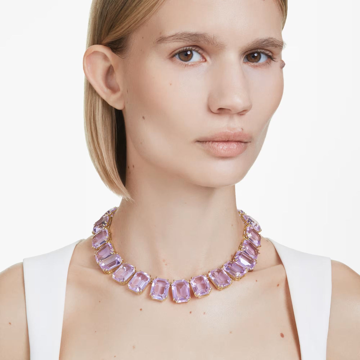 Swarovski Unisex Millenia Tennis-Halskette Violett 5715330