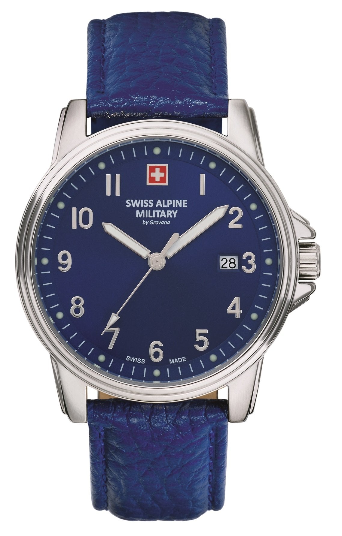 Swiss Alpine Military Herren Armbanduhr 40 mm Armband Leder 7011.1535