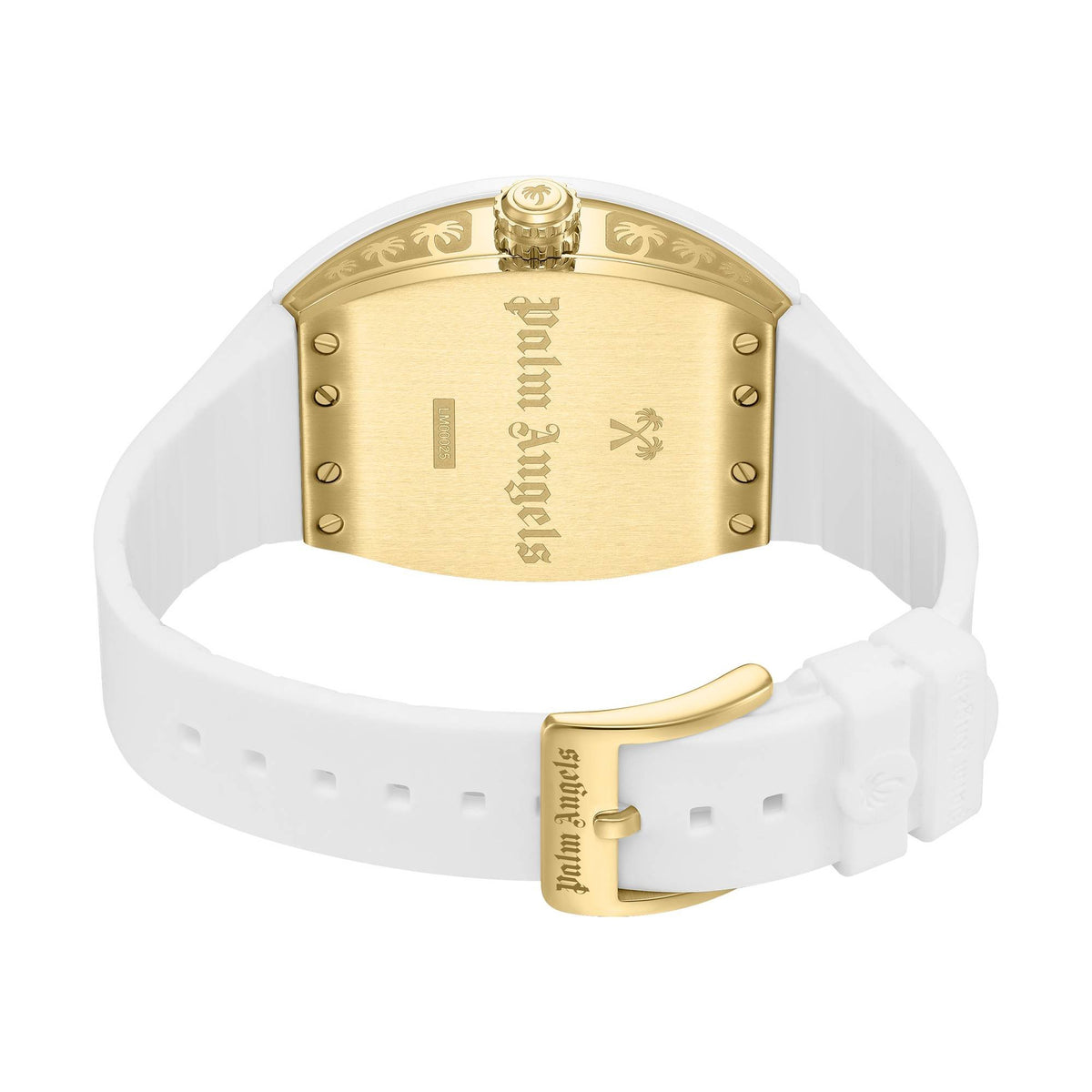 Palm Angels Armbanduhr Damen Alta Weiß Gold PMWLM0002504
