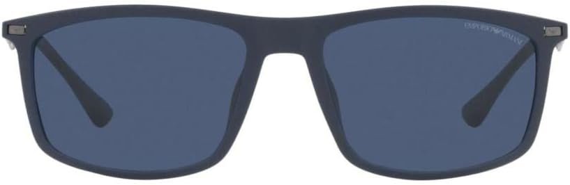 Emporio Armani 0EA4171U Sonnenbrille, Mattblau/Blau, Größe 57 für Herren, Matte Blue/Blue