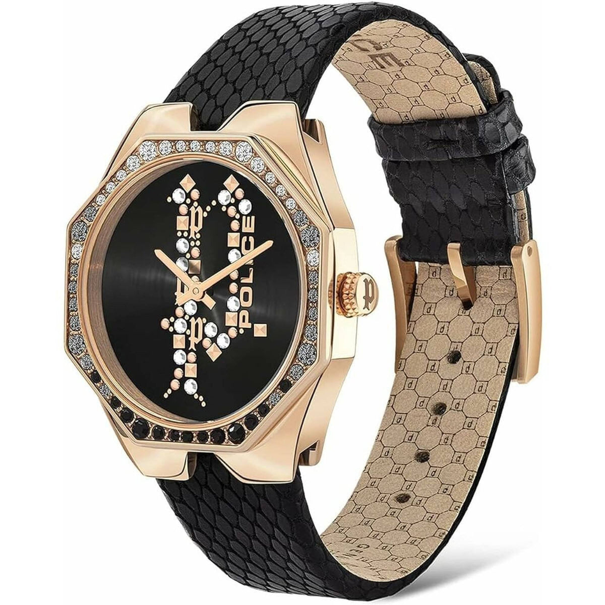 Police Armbanduhr Damen MOANA Roségold Schwarz PEWLA2008201