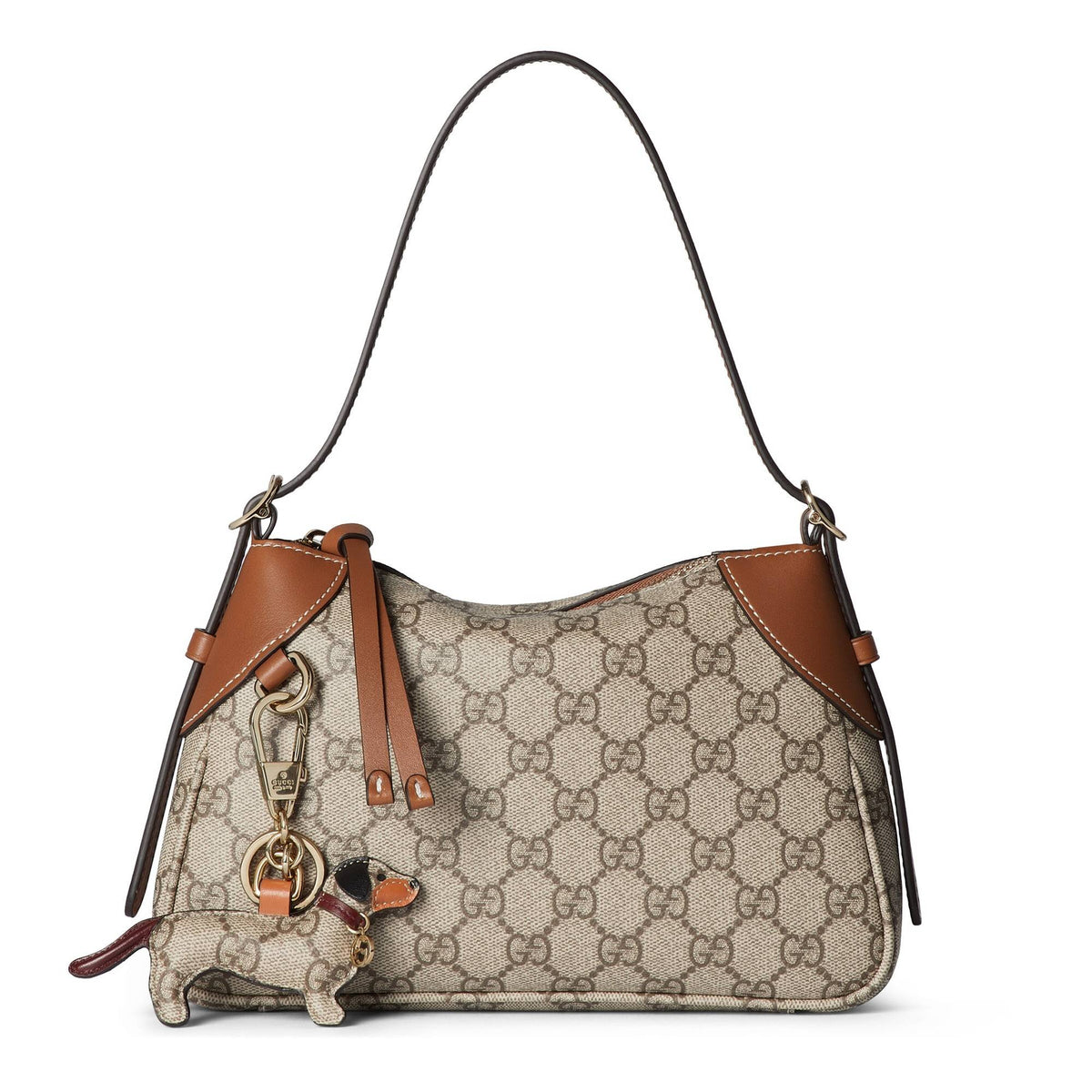 Gucci Schultertasche Unisex GG Emblem Small Beige 815218-FAEAA-9762