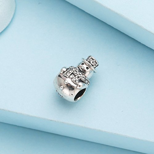 Pandora Perle Charme Silber Frau 792001CZ Schneemann