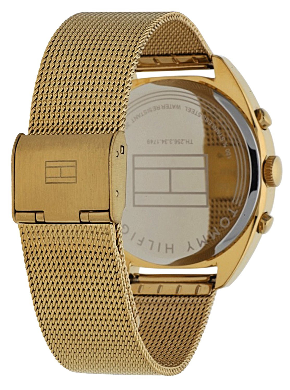 Tommy Hilfiger Damenuhr Multifunktionsuhr Goldfarben Edelstahl Milanaise-Band TH 1781488 UHR AIR