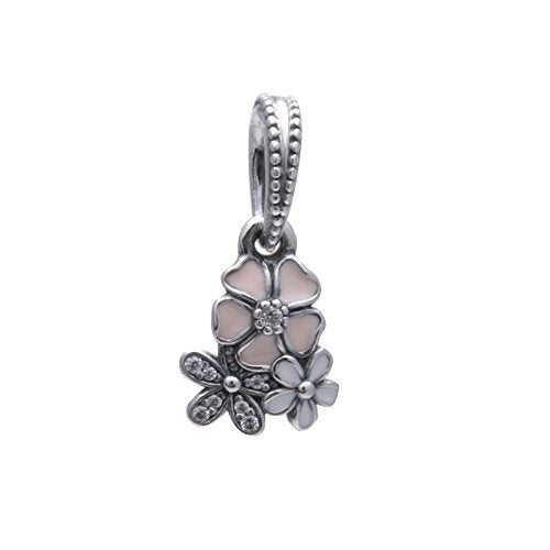 Pandora Damen-Charm Malerische Blüten Anhänger 925 Silber Zirkonia pink-791824ENMX