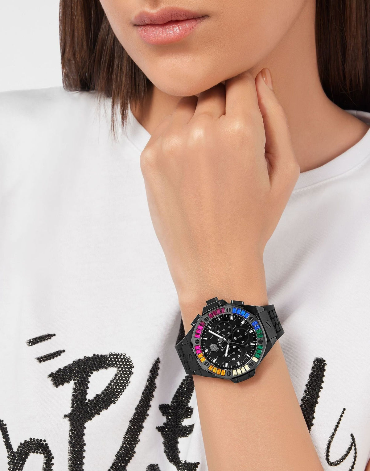 Philipp Plein Armbanduhr Unisex Chrono Royal Schwarz PWPSA0724