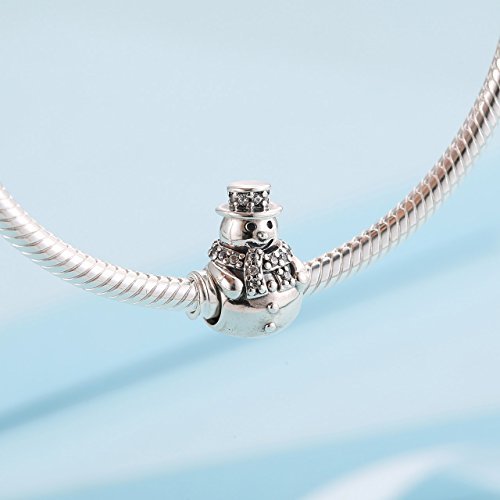 Pandora Perle Charme Silber Frau 792001CZ Schneemann