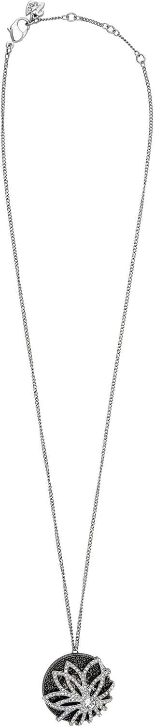 Swarovski Halskette Damen Dove Flower Kristall Schwarz Weiß 5190018