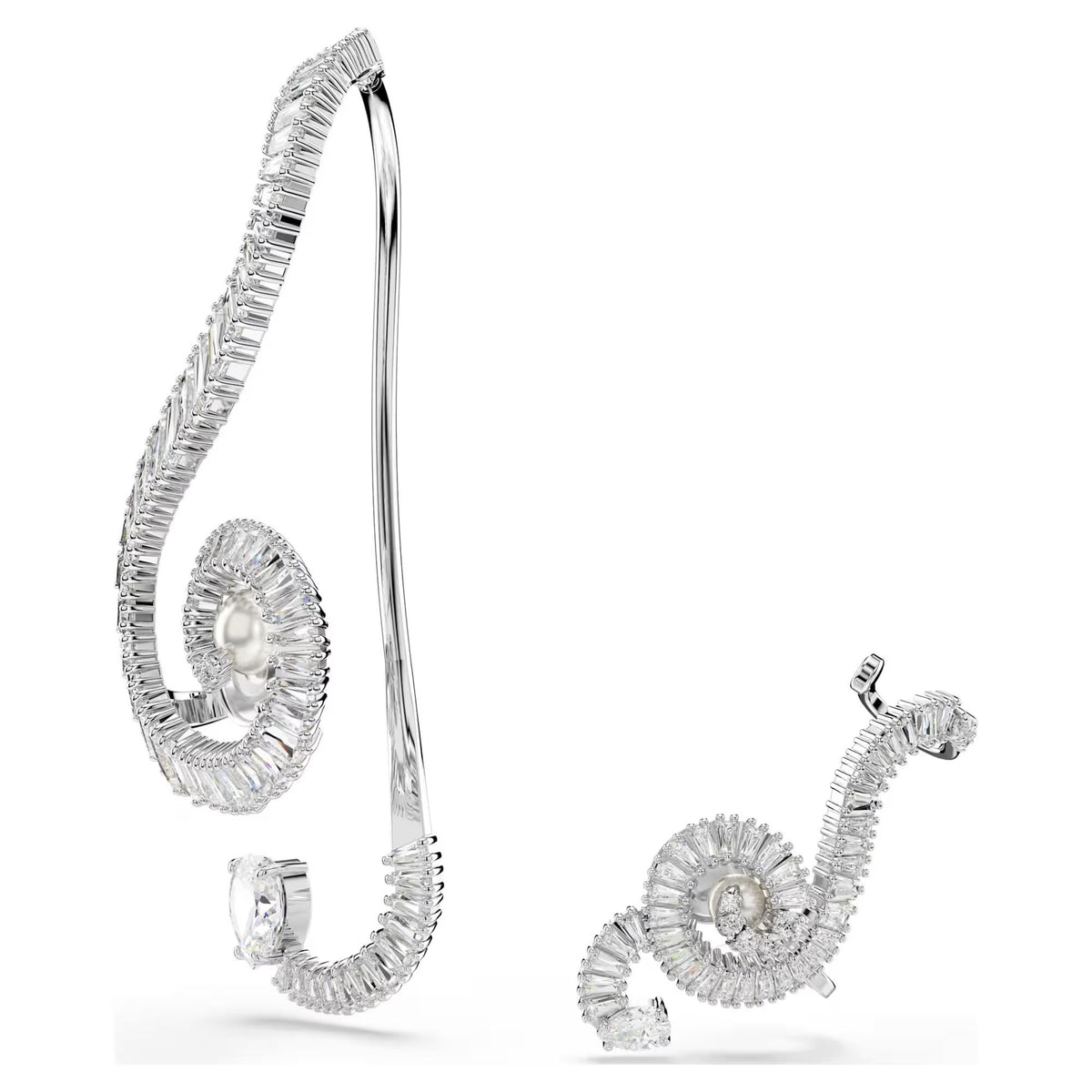 Swarovski Unisex Ariana Grande x Swarovski Ohrclips Music Note Weiß Rhodiniert 5720866