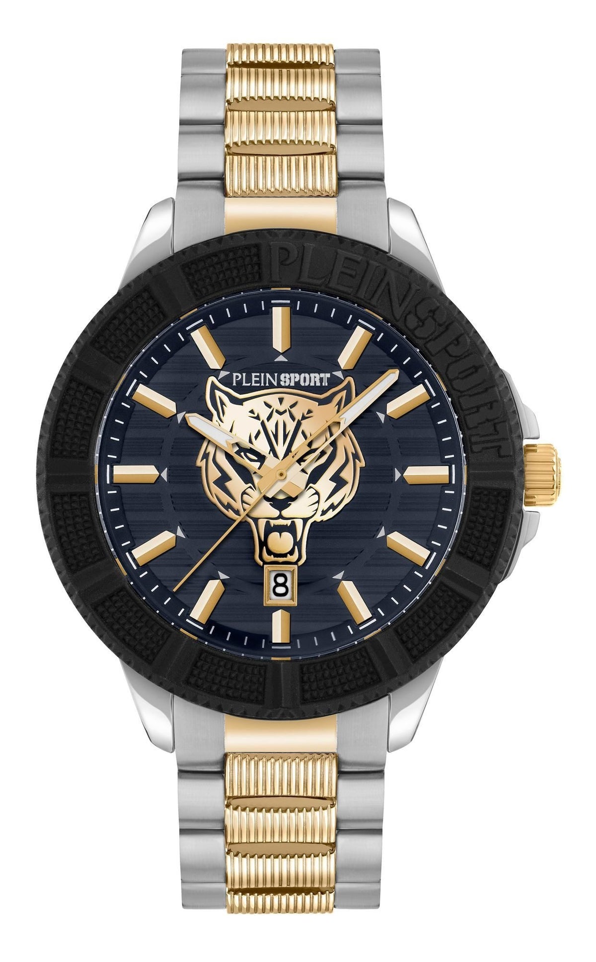 Plein Sport Herren Uhr CITY RUSH PSAEA0824 Blau/Silber/Gold