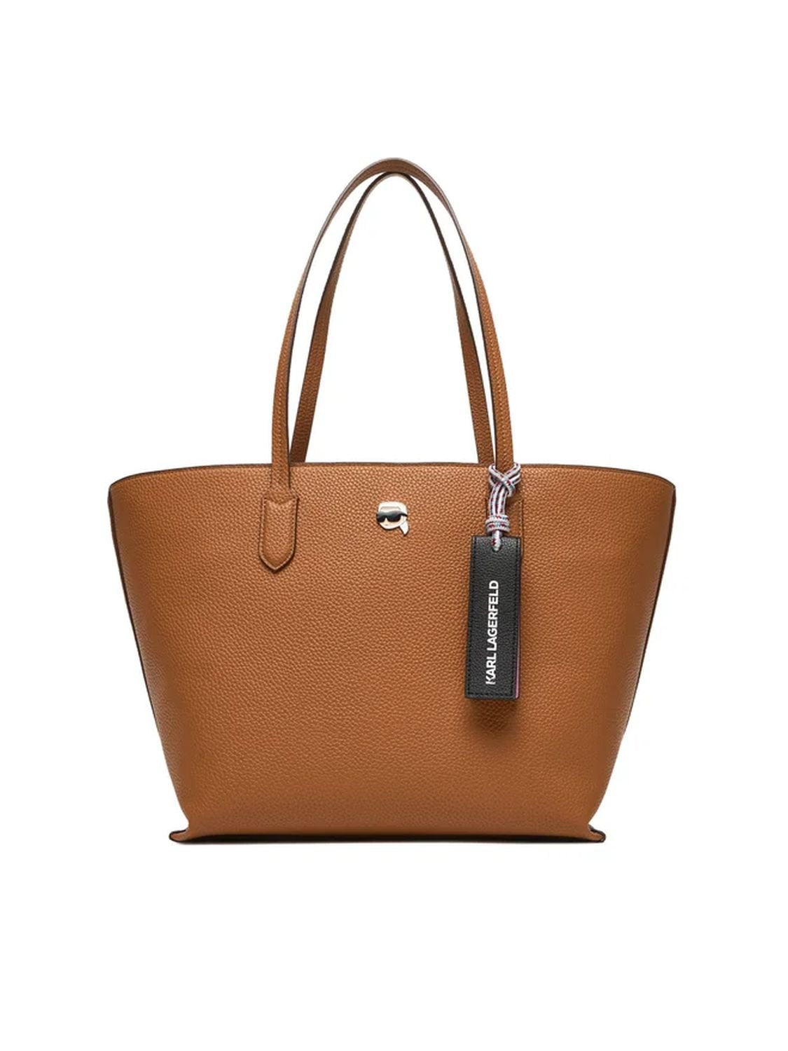 Karl Lagerfeld Shopper Damen Ikon Pebble Tote Dark Tan Braun A4W30002 1UR