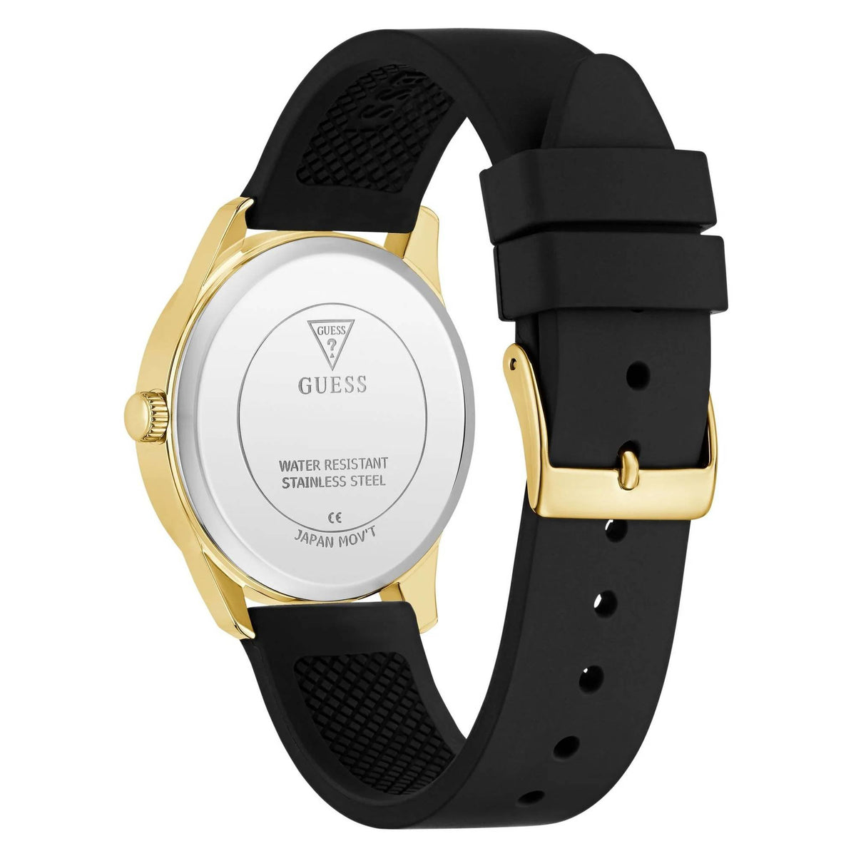 Guess Damenuhr Ladies Black Gold Tone Analog Watch Bicolor GW0942L2