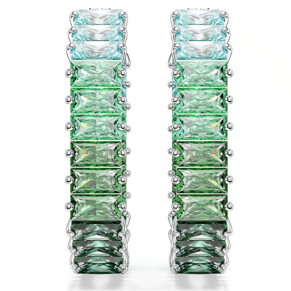 Swarovski Damen Kreolen Matrix Baguette Grün 5705787
