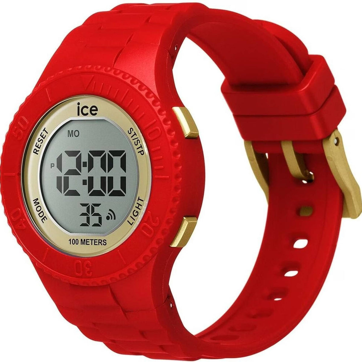 Ice-Watch Digitaluhr Damen ICE digit Red Gold Small rot 021620