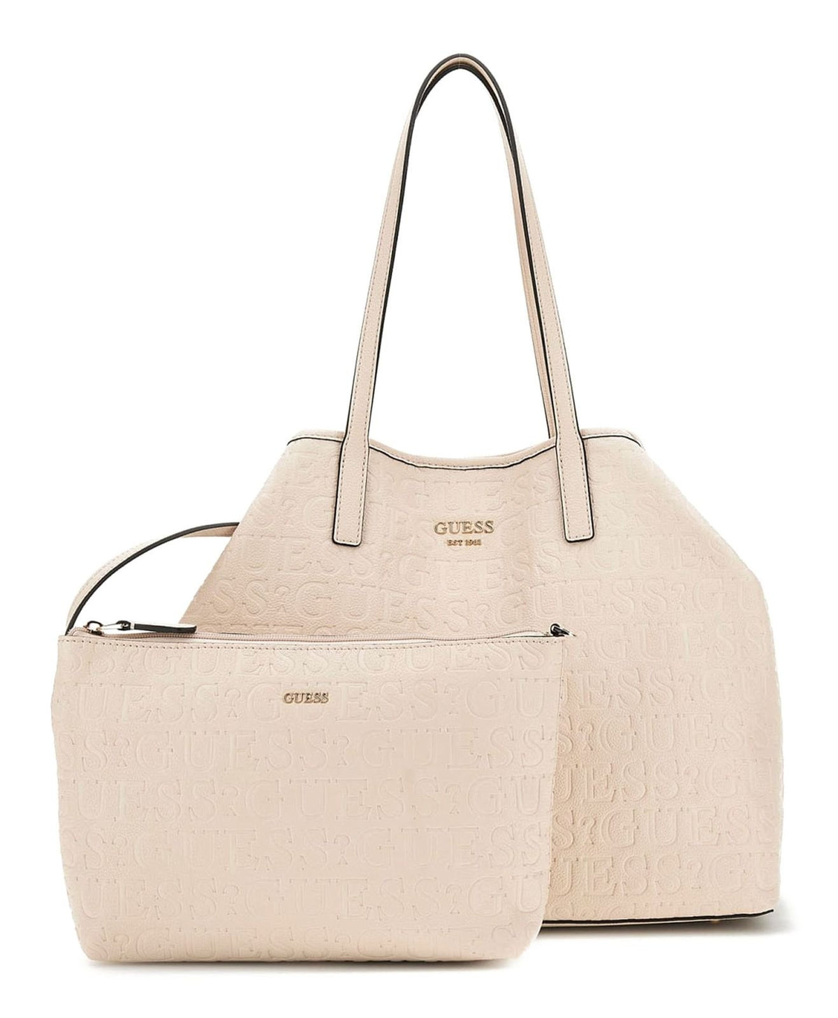GUESS Handtasche Damen Vikky II Stone HWBG9318290‑STO