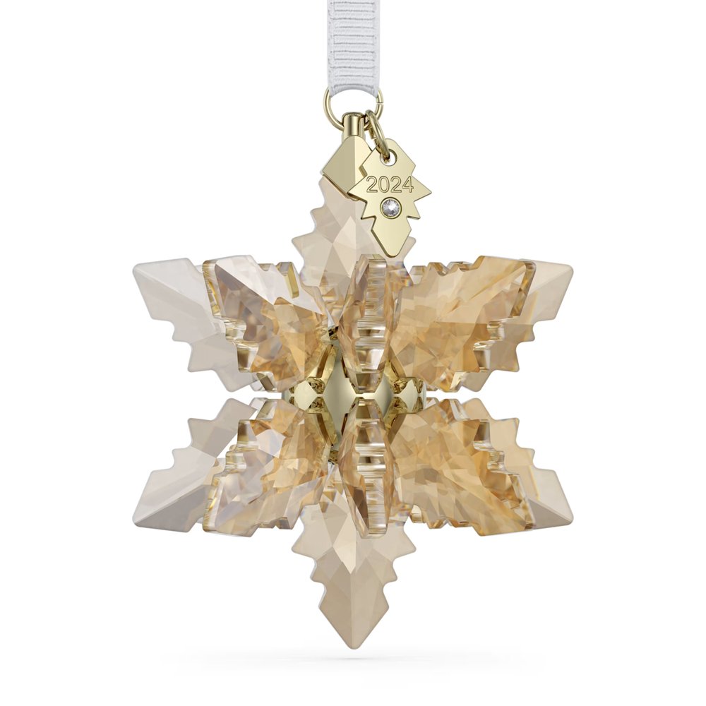 Swarovski Ornament Annual Edition Festive 3D 2024 Champagne/Goldfarben 5674348