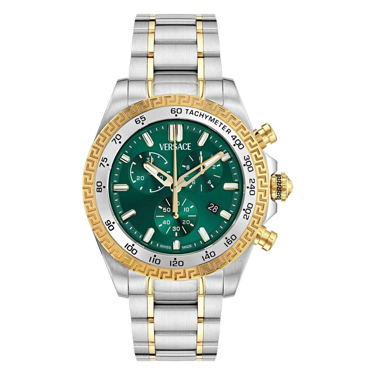 Versace Armbanduhr Herren Chrono X Bicolor Grün VE9K01024