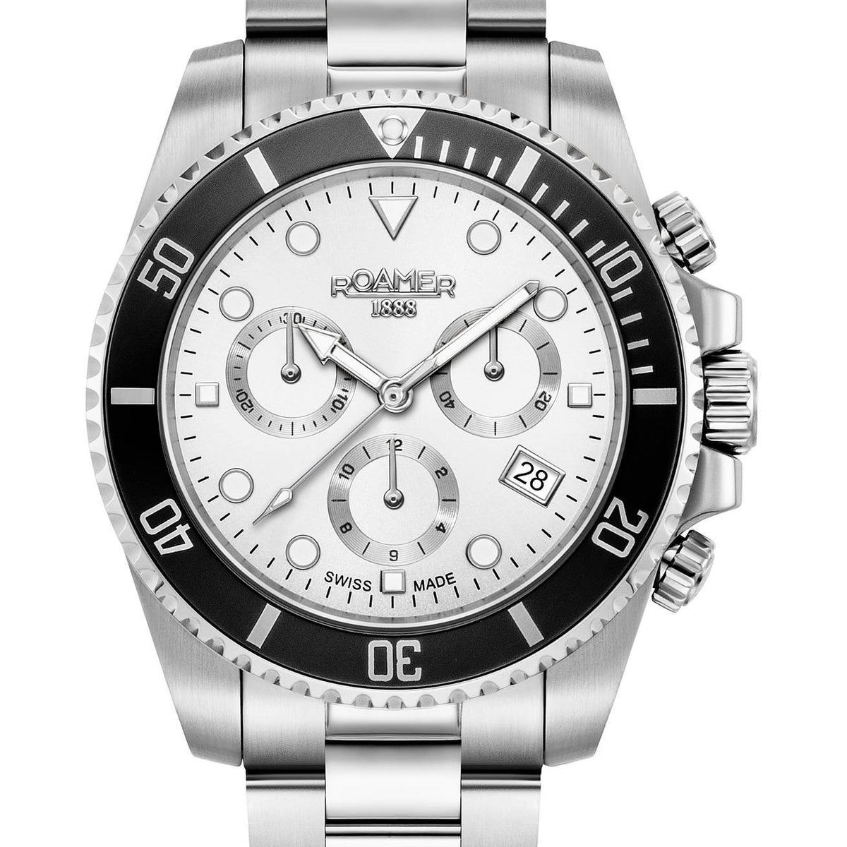 Roamer Herren Armbanduhr Deep Sea 100 Armband Stainless Steel 851837 41 15 20