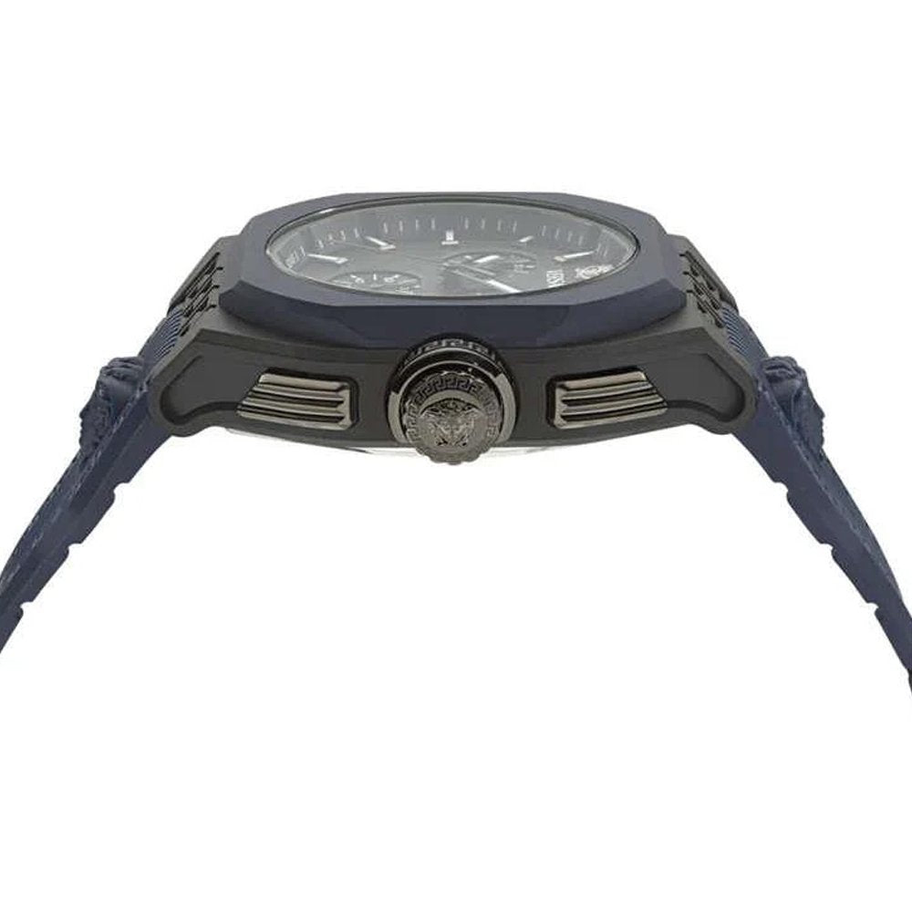 Versace V‑Legend Chronograph Ökokeramik Blau/Schwarz VE9L00224