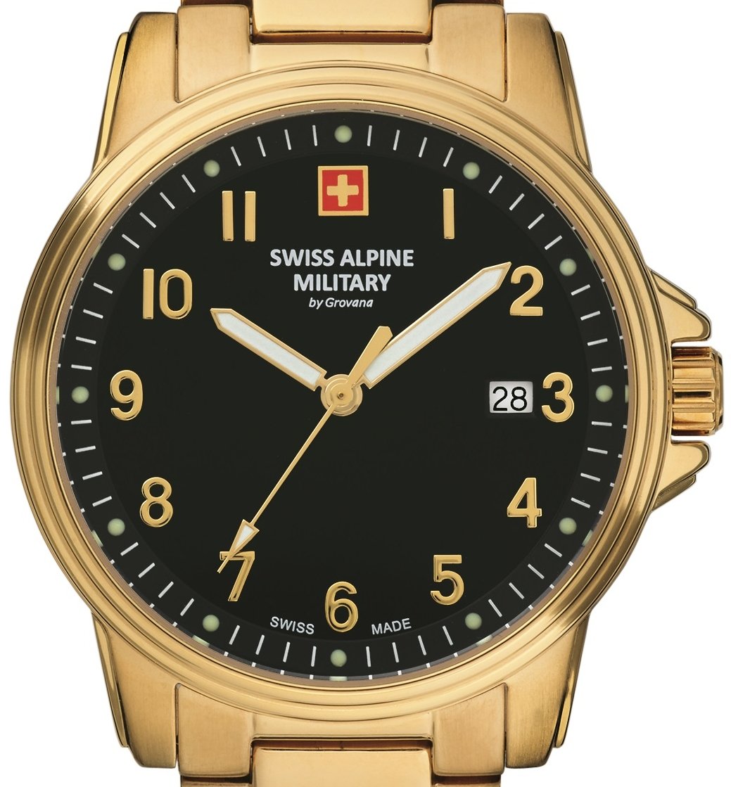 Swiss Alpine Military Herren Armbanduhr 40 mm Armband Edelstahl 7011.1117