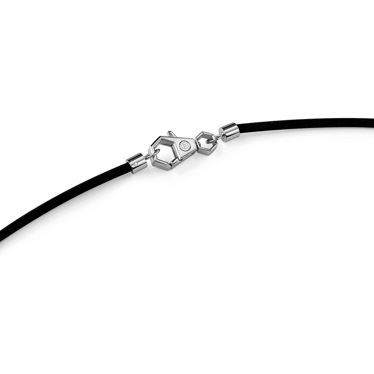 Philipp Plein Kette Herren $Kull Bones Schwarz Edelstahl & Silikon PJWEA05NU