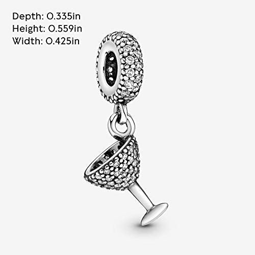 PANDORA Damen-Bead Ladies Cocktail-Night 925 Silber Zirkonia weiß - 791535CZ