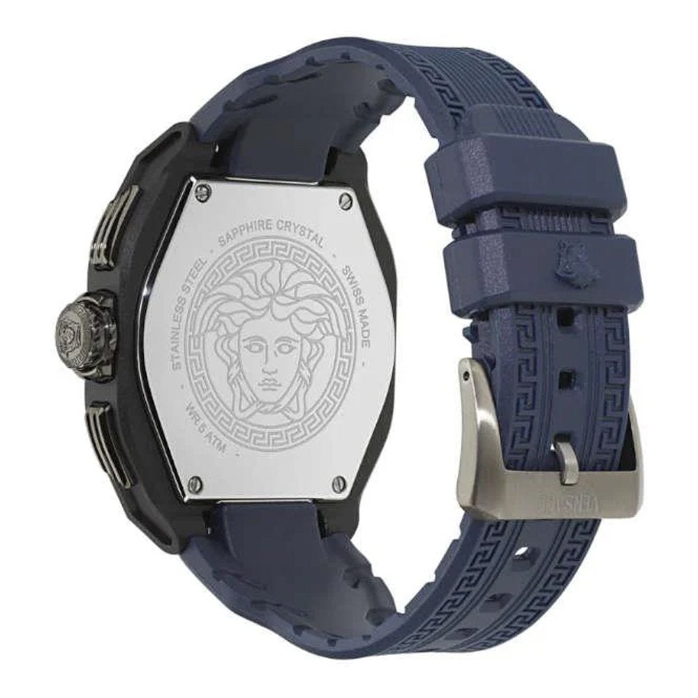 Versace V‑Legend Chronograph Ökokeramik Blau/Schwarz VE9L00224