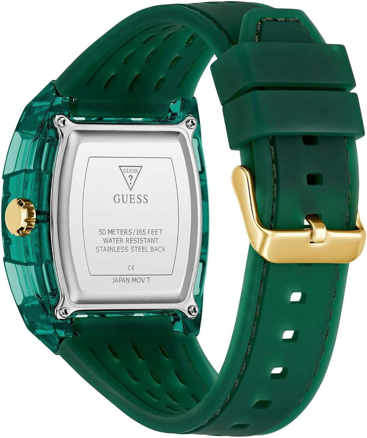 Guess Analoguhr Herren Phoenix Grün Transparent GW0959G2