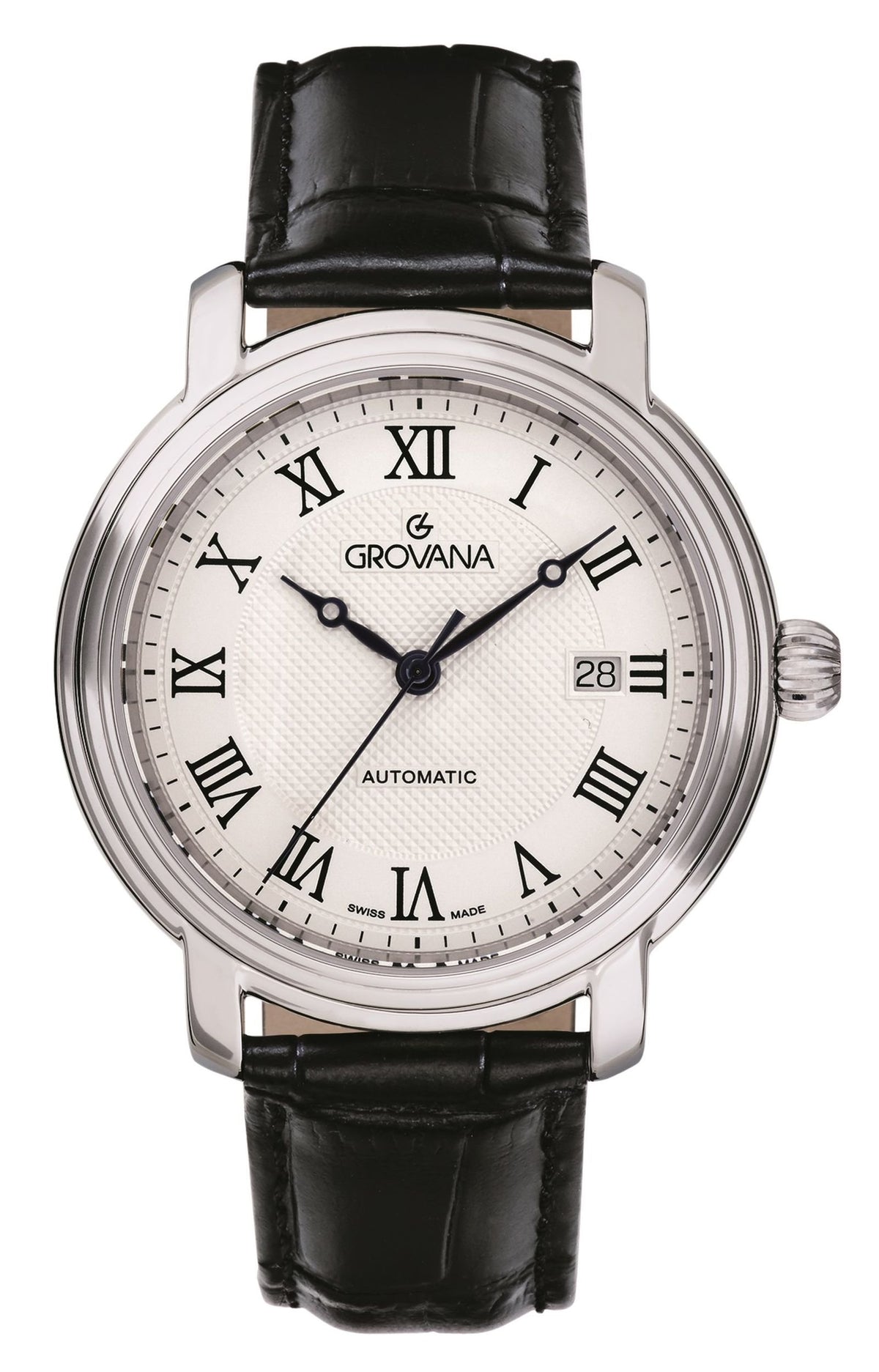 Grovana Armbanduhr Herren St Andrews Fairway Silber Weiß 1703.2539