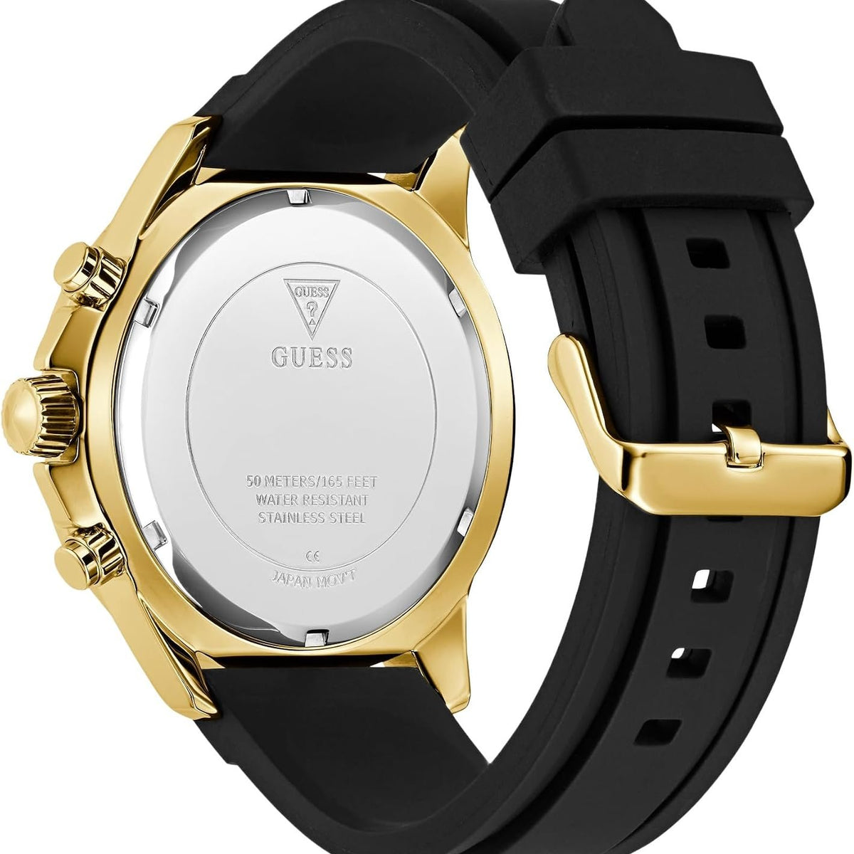 Guess Armbanduhr Herren Majestic Multifunktion Gold Schwarz GW0909G2