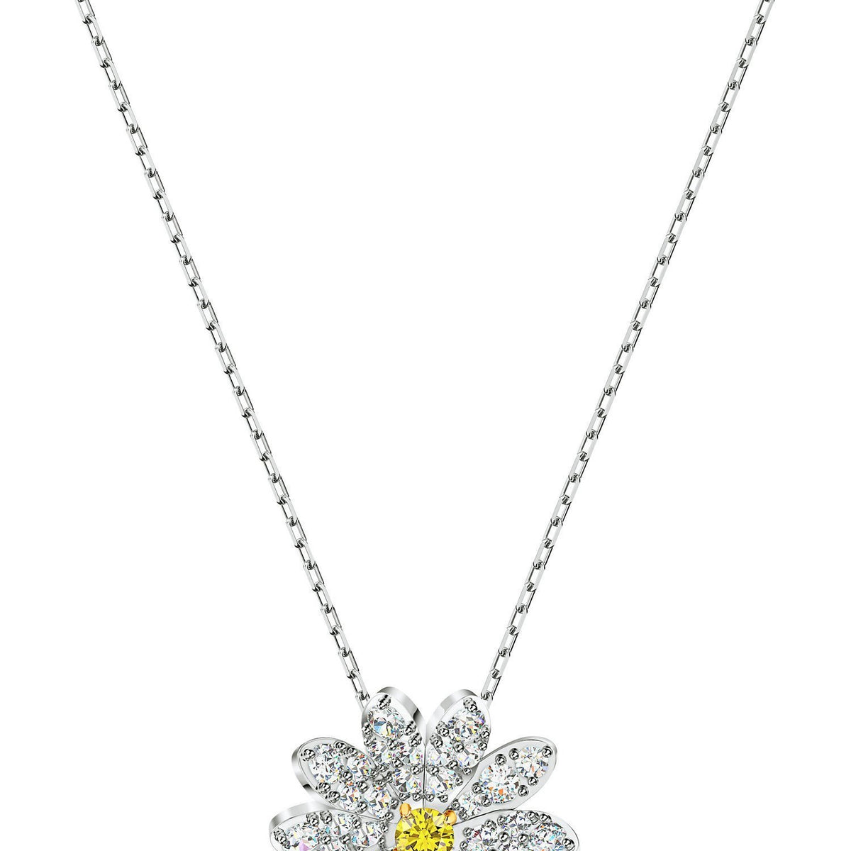 Swarovski Kette mit Anhänger 5512662/5538076 Eternal Flower, gelb,