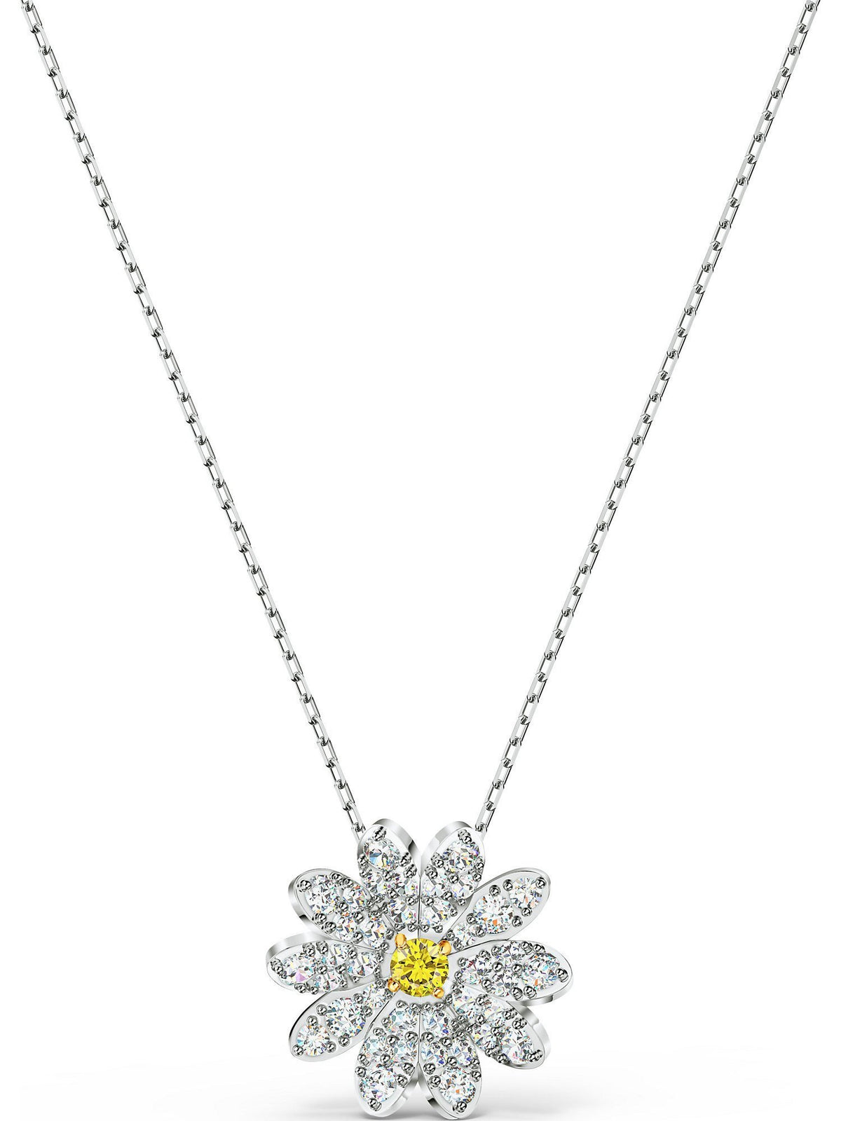 Swarovski Kette mit Anhänger 5512662/5538076 Eternal Flower, gelb,