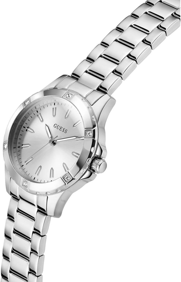 Guess Armbanduhr Damen Mist 34mm 5ATM Silber GW0948L6