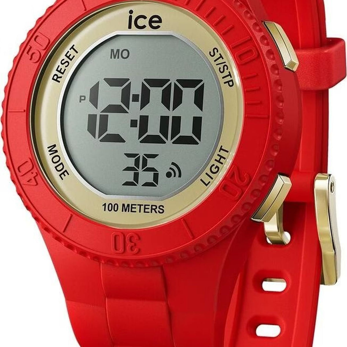 Ice-Watch Digitaluhr Damen ICE digit Red Gold Small rot 021620