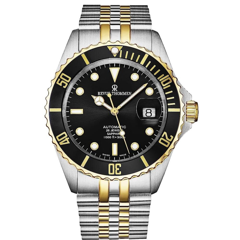 Revue Thommen Herren Armbanduhr Automatik Diver bicolor 42 mm 17571.2247