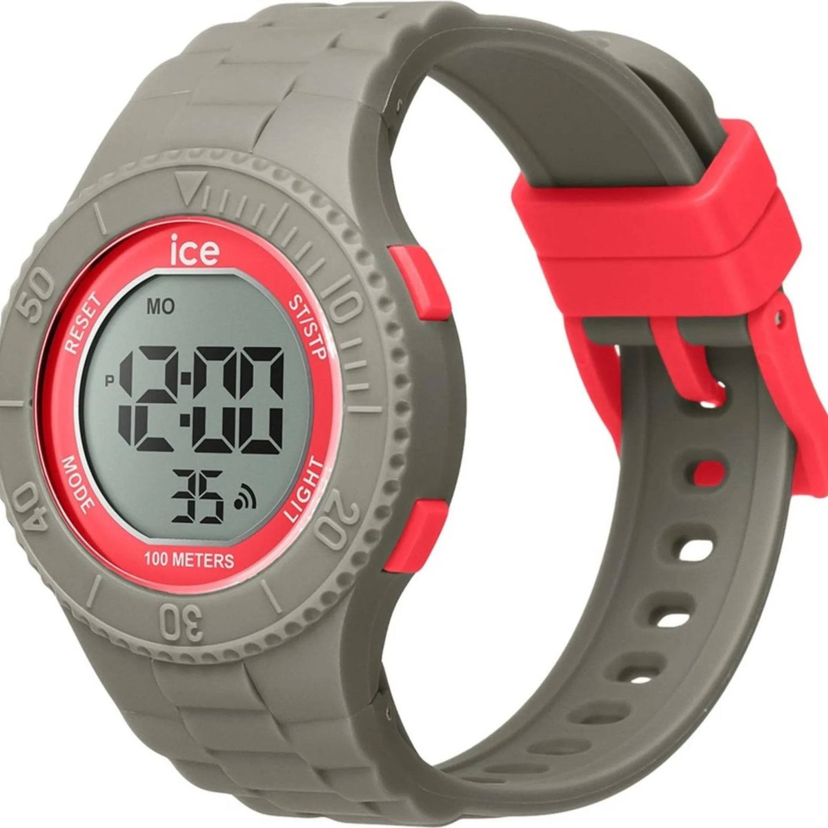 ICE-Watch Digitaluhr Unisex ICE digit Dusty coral Grau Rot 021623