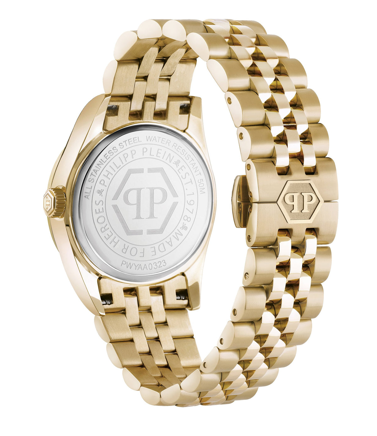 Philipp Plein Damenuhr Date Superlative Gold