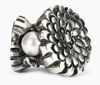 Trollbeads Damen-Bead Ringelblume Oktober 925 Sterling Silber TAGBE-00036