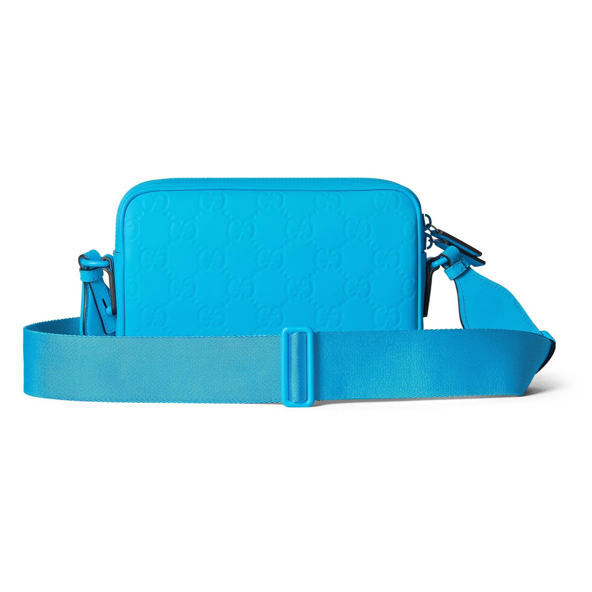 Gucci Umhängetasche Unisex Rubber‑Effect Crossbody Bag Blue 771293‑AADKD‑4336