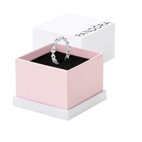 PANDORA Knotenherzen Ring aus Sterling-Silber aus der PANDORA Moments Kollektion, Größe: 56, 198018-56