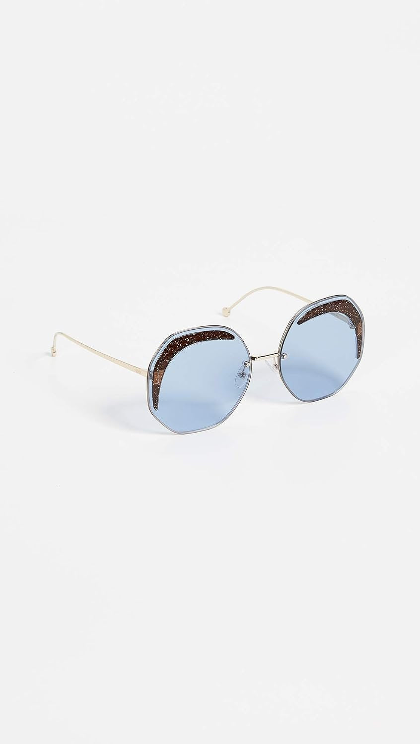FENDI - Safilo GLASS FF 0358/S GOLD/BLUE 63/19/140 Damenbrillen Sonnenbrillen