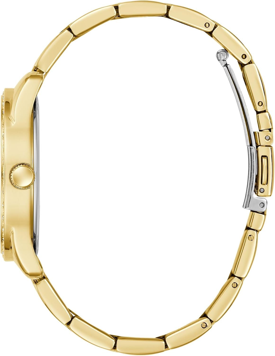 GUESS Analoguhr Damen Ladies Gold Tone Analog Watch Gold GW0987L2