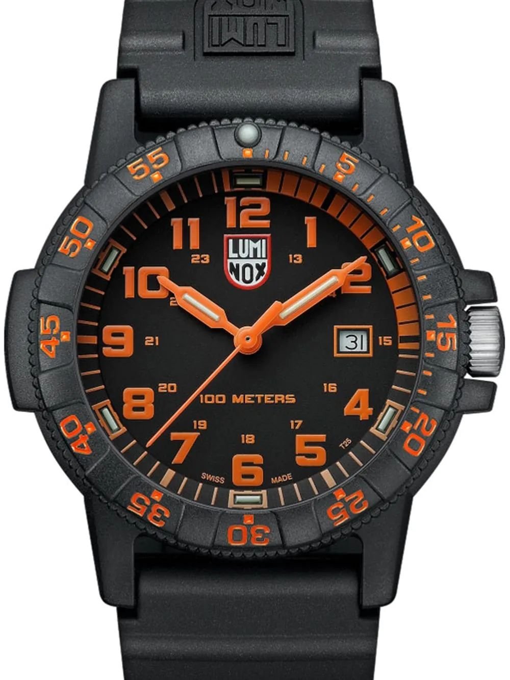 Luminox Herren Armbanduhr Leatherback Sea Turtle Giant Schwarz XS.0329