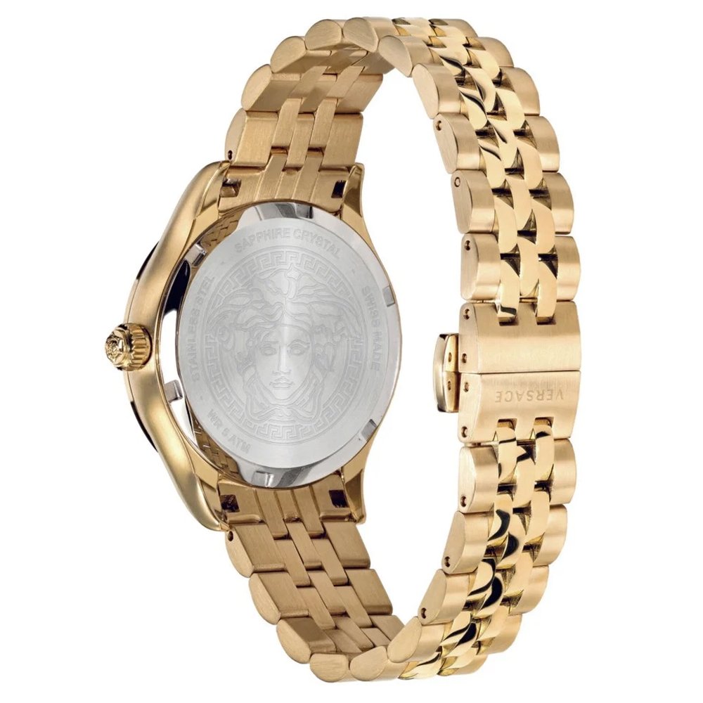 Versace Damen Armbanduhr Hellenyium Virtus Goldfarben VEHU00720