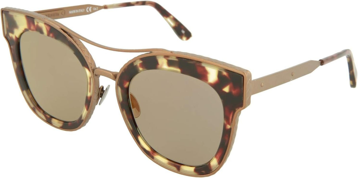 Bottega Veneta Damen BV0012S-001 Sonnenbrille, Bronce, 50/23/145