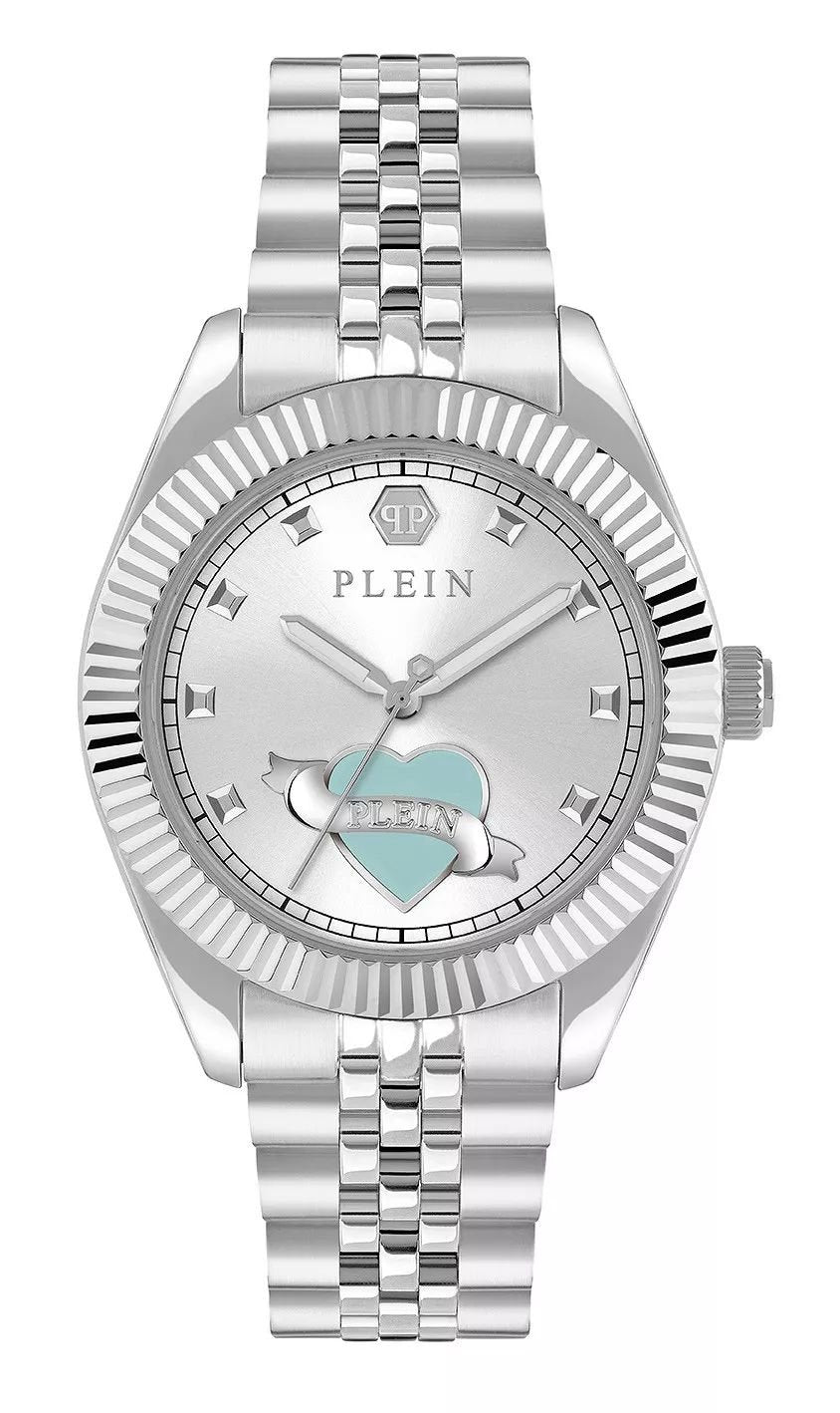 Philipp Plein Damenuhr Plein Valentine PW2BA1125 Edelstahl 38 mm Silber