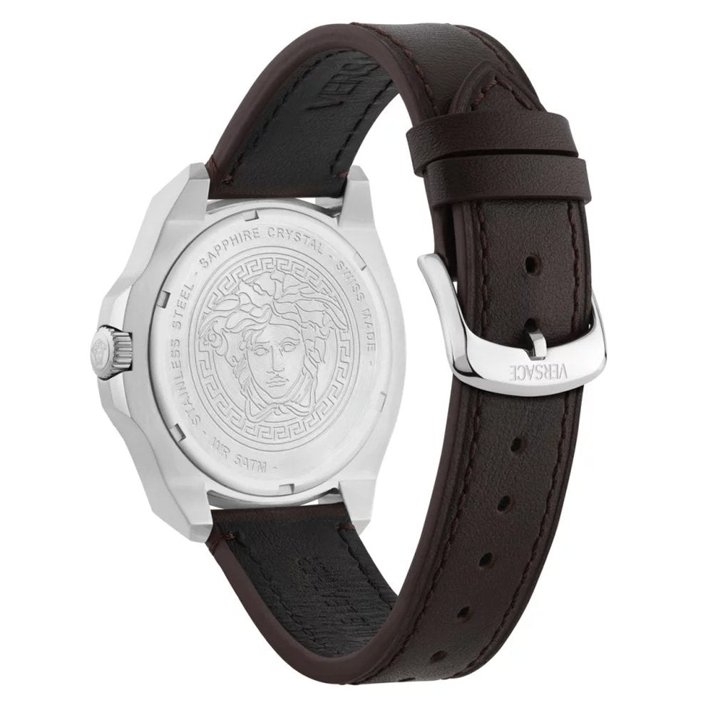 Versace Herren Armbanduhr Luxury Braun/Grün VEKKA0225